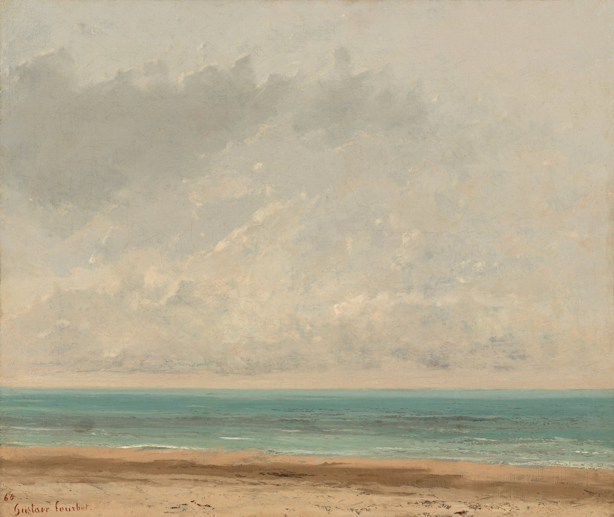 Tyyni meri, 1866. tekijältä Gustave Courbet