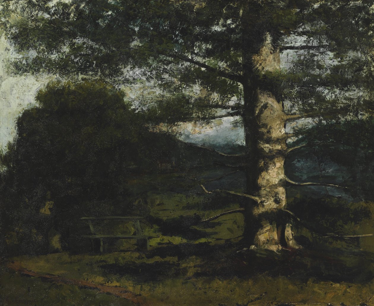 Hautevillen setripuu tekijältä Gustave Courbet
