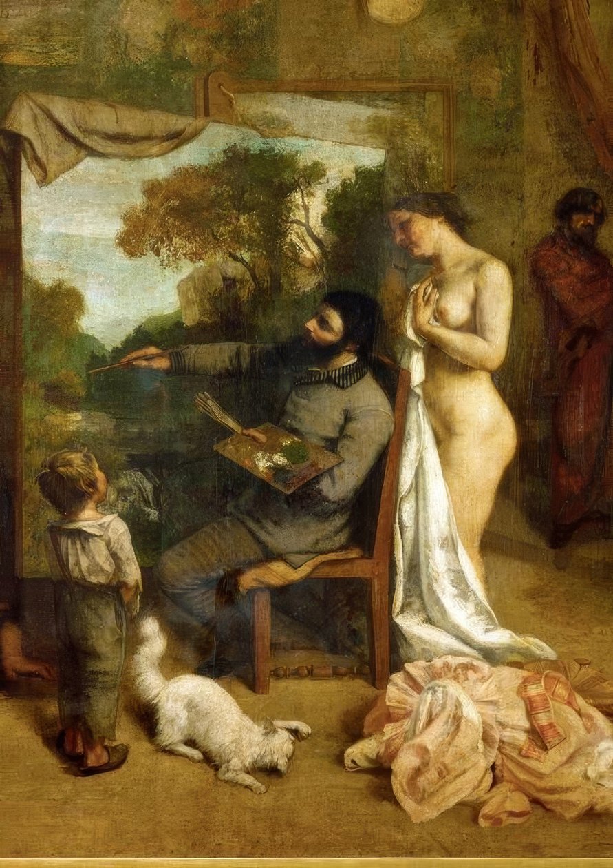 Das Atelier tekijältä Gustave Courbet
