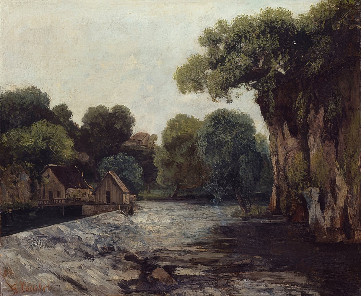 Myllyn pato. 1866 tekijältä Gustave Courbet