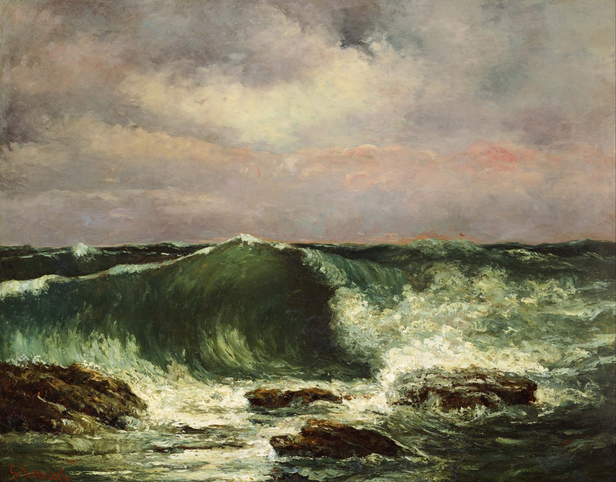 Ranskalainen:  La vague Aalto tekijältä Gustave Courbet