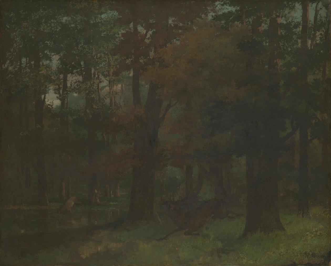 Metsässä tekijältä Gustave Courbet