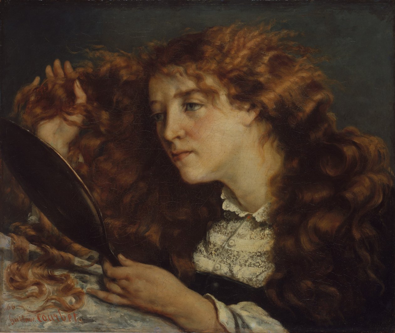 Jo, Irlannin kaunotar, 1865-66. tekijältä Gustave Courbet