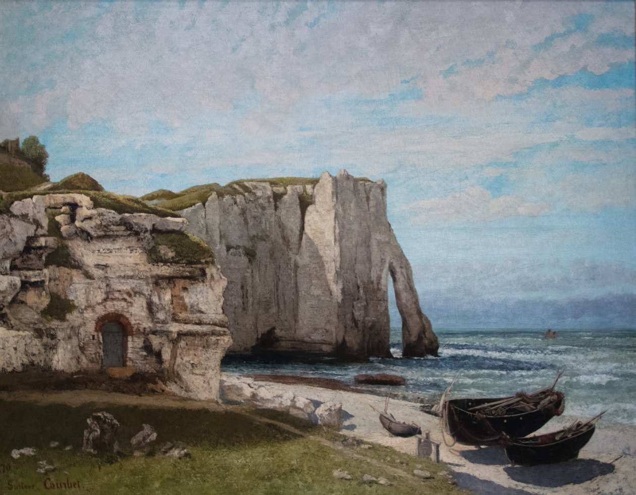 Étretatin kalliot myrskyn jälkeen tekijältä Gustave Courbet