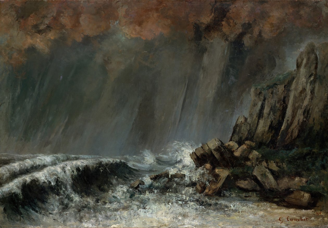 Marine: The Waterspout, 1870. tekijältä Gustave Courbet