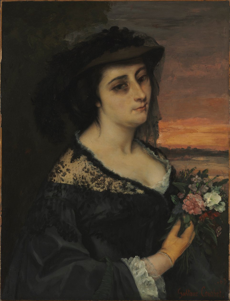 Mme L... Laure Borreau, 1863. tekijältä Gustave Courbet