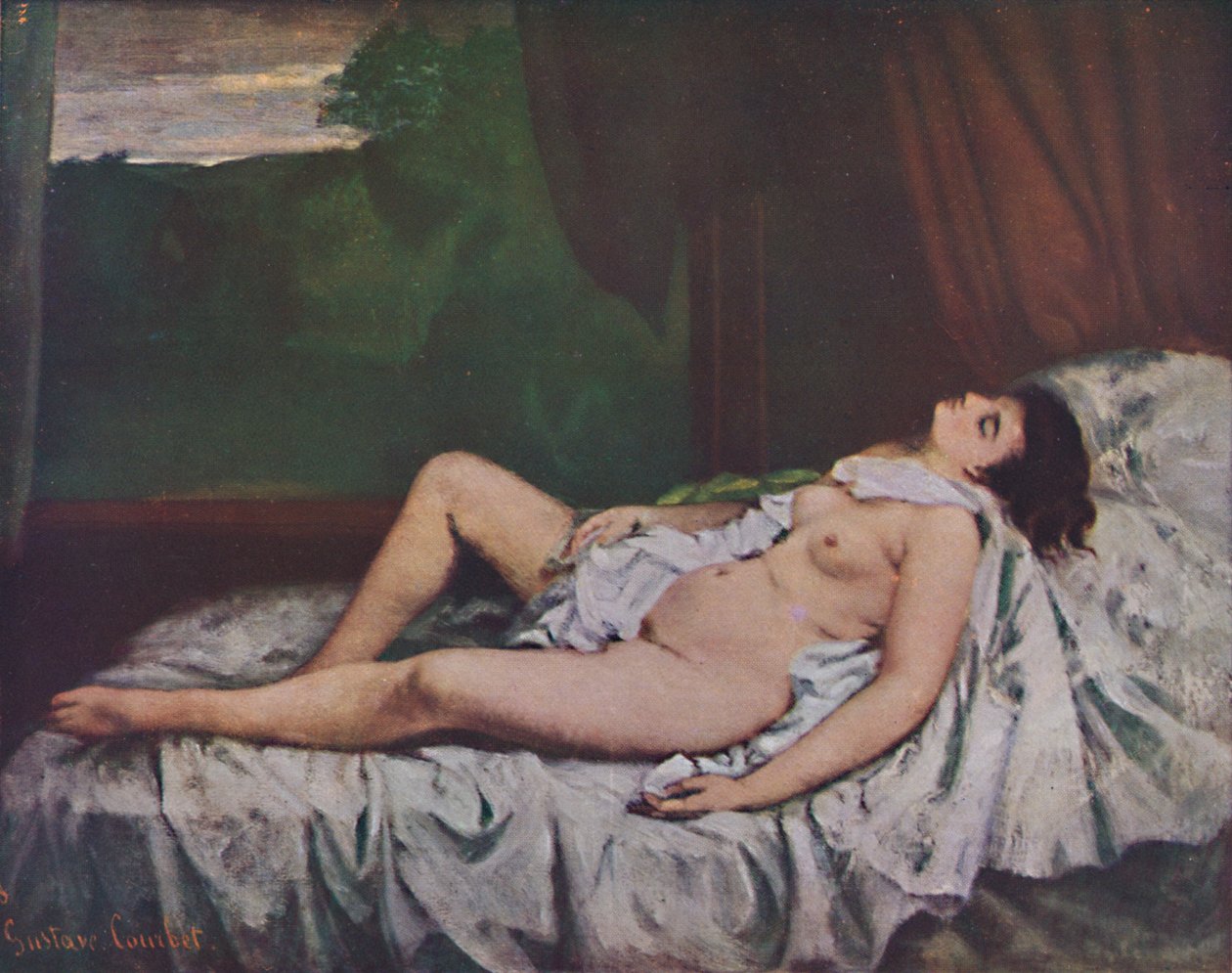 Nu couché, 1800-luvun puoliväli, 1937 tekijältä Gustave Courbet