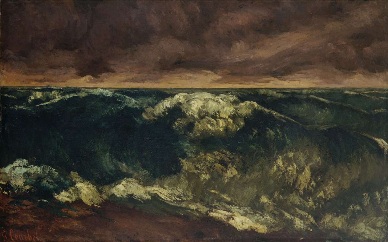 Surffiaalto tekijältä Gustave Courbet