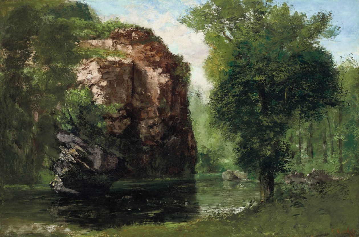Hiljainen joki tekijältä Gustave Courbet