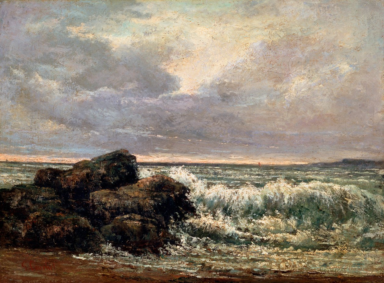 The Wave, c1870. tekijältä Gustave Courbet