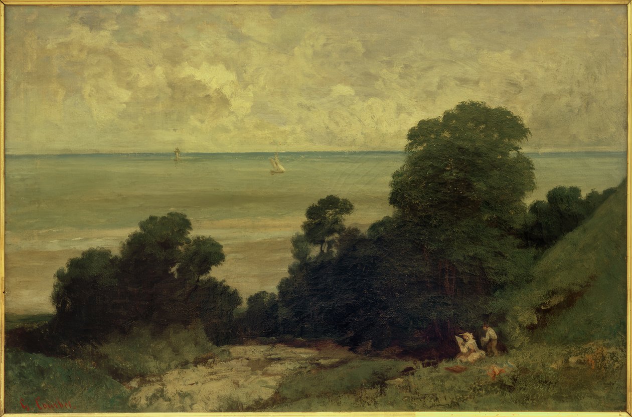 Näkymä otettu Honfleurissa tekijältä Gustave Courbet
