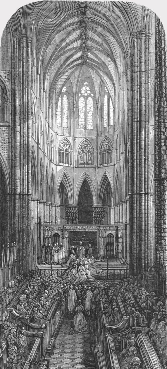 "Häät luostarissa", 1872. tekijältä Gustave Dore