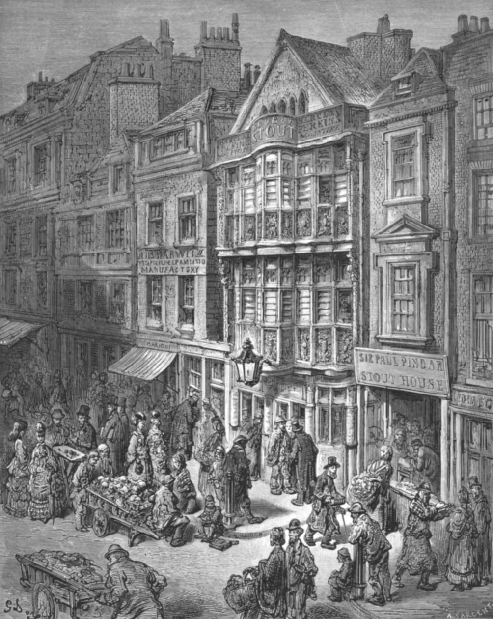 "Bishopsgate Street", 1872. tekijältä Gustave Dore