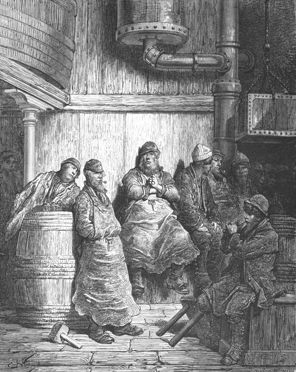 Panimomiehet, 1872. tekijältä Gustave Dore