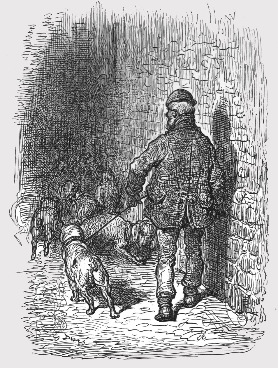 "Härkäkoirat", 1872. tekijältä Gustave Dore