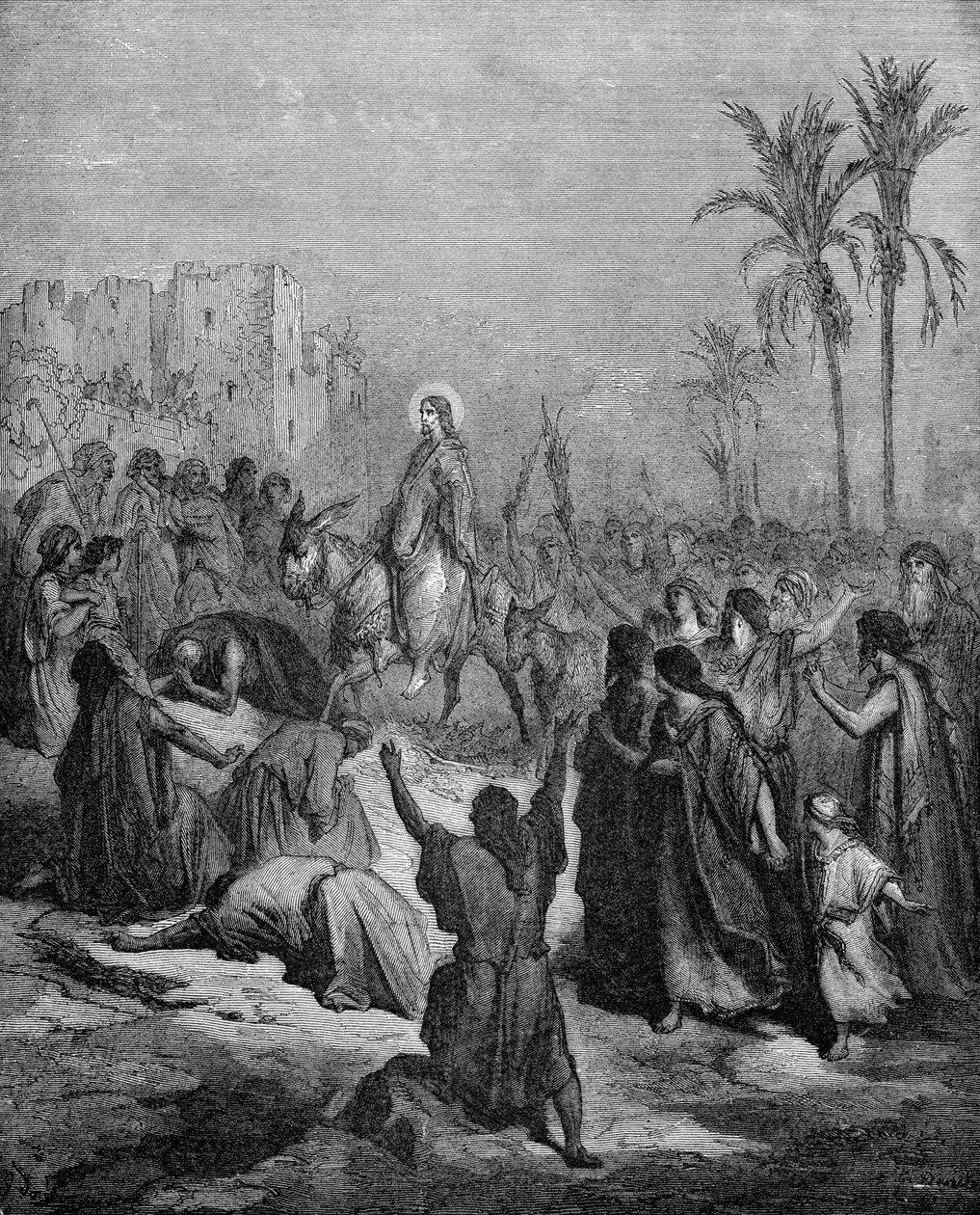 Kristuksen tulo Jerusalemiin tekijältä Gustave Dore