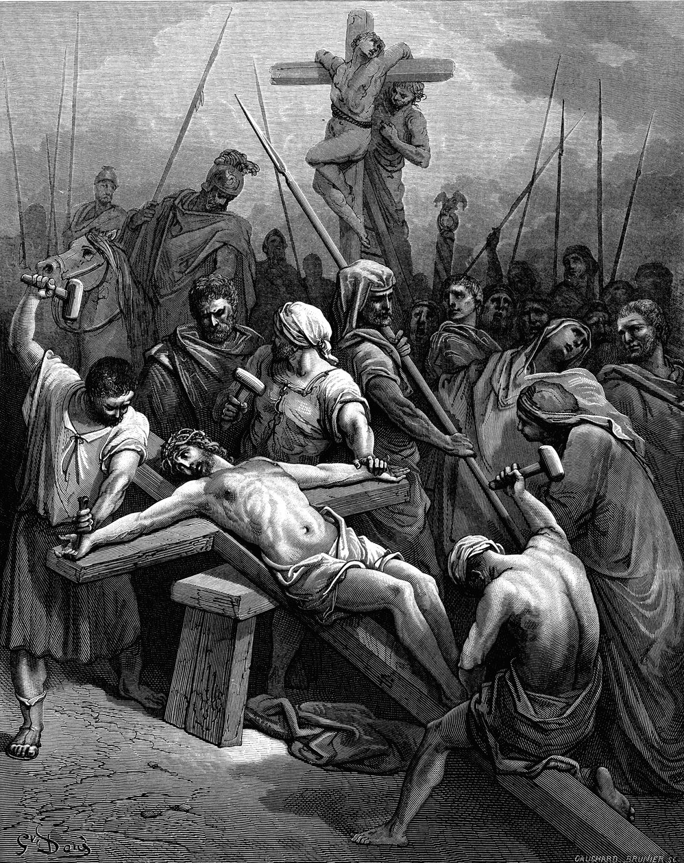 "Ristiinnaulitseminen", 1866 tekijältä Gustave Dore