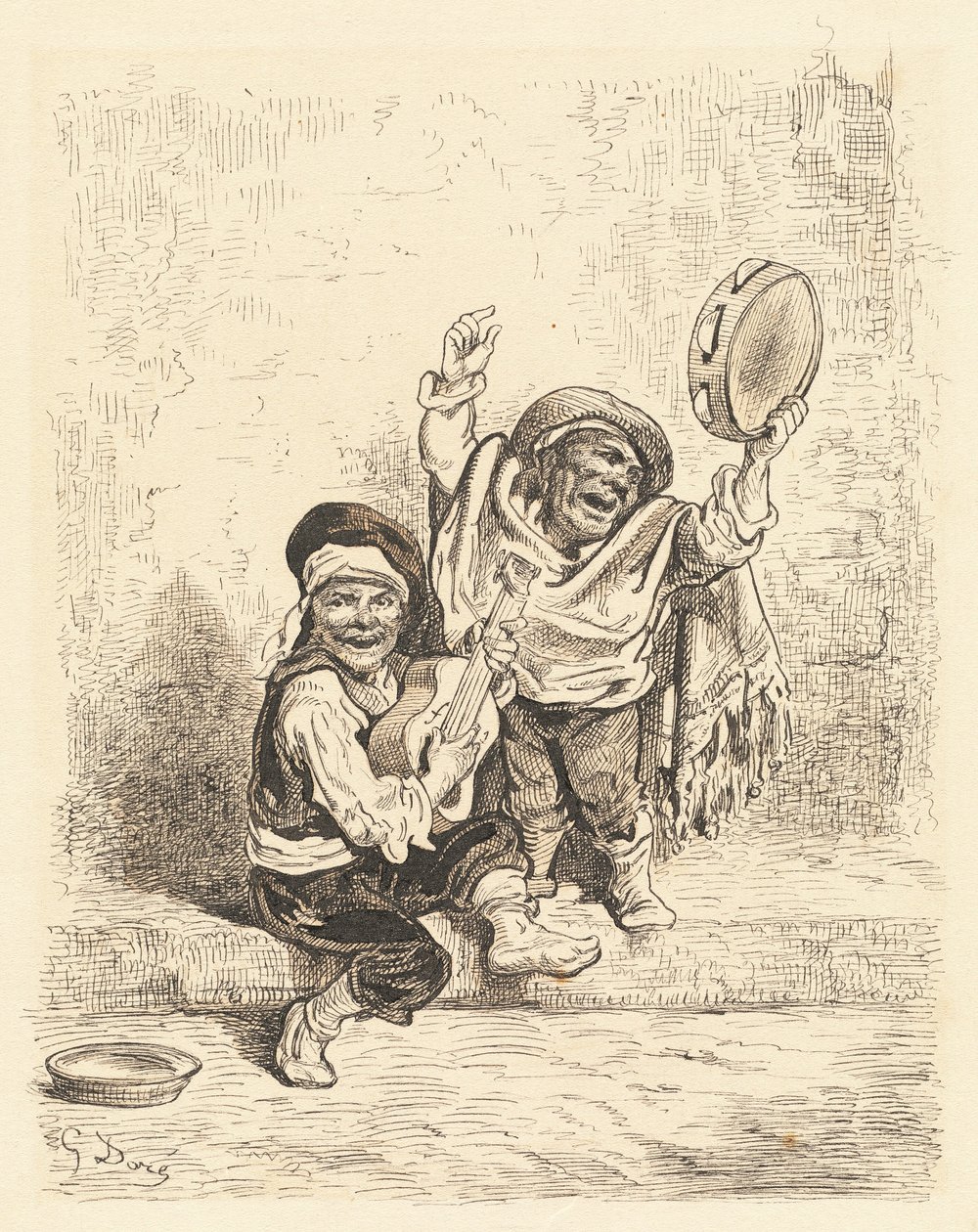 Granadan kääpiömuusikot tekijältä Gustave Dore