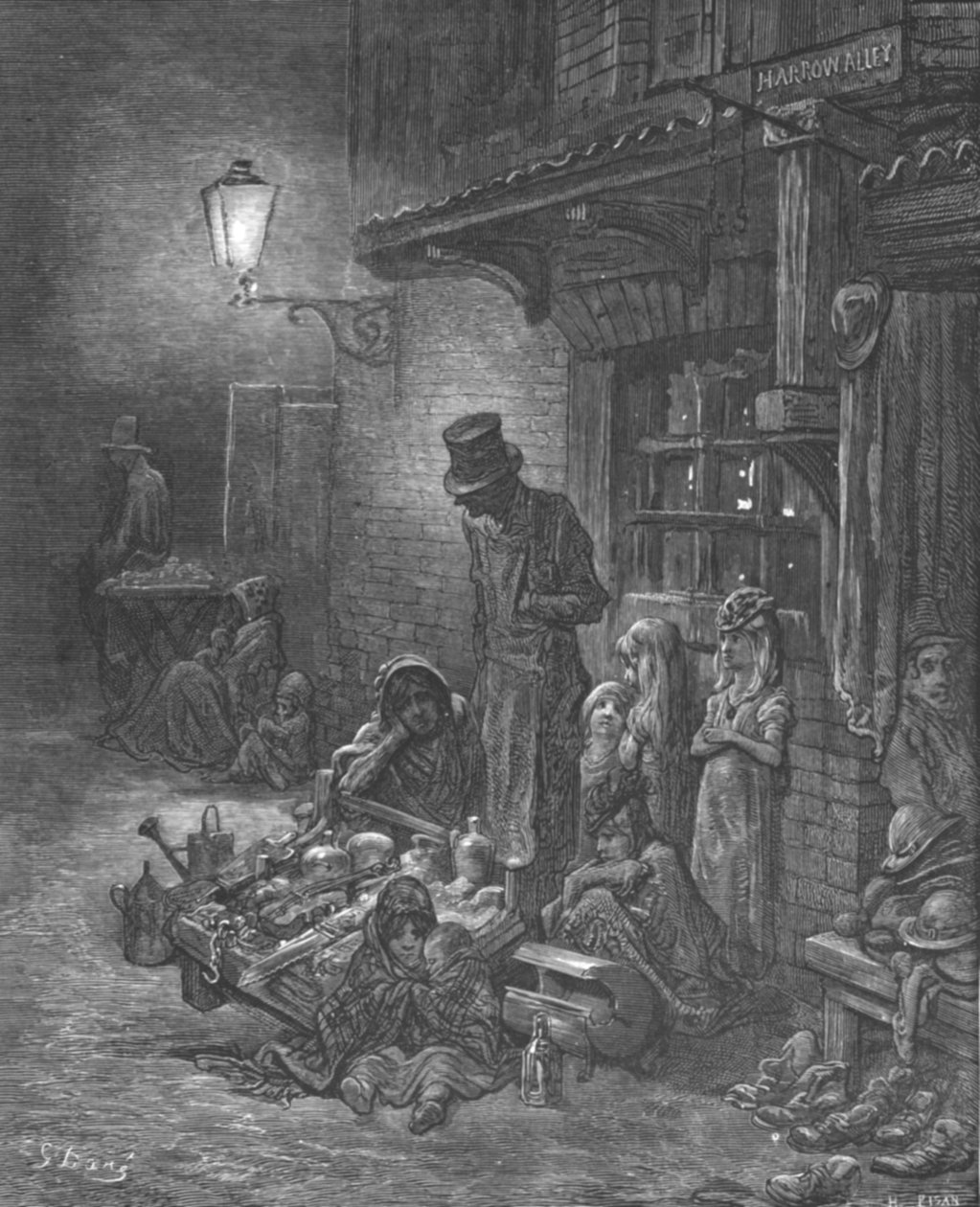 "Houndsditch", 1872. tekijältä Gustave Dore