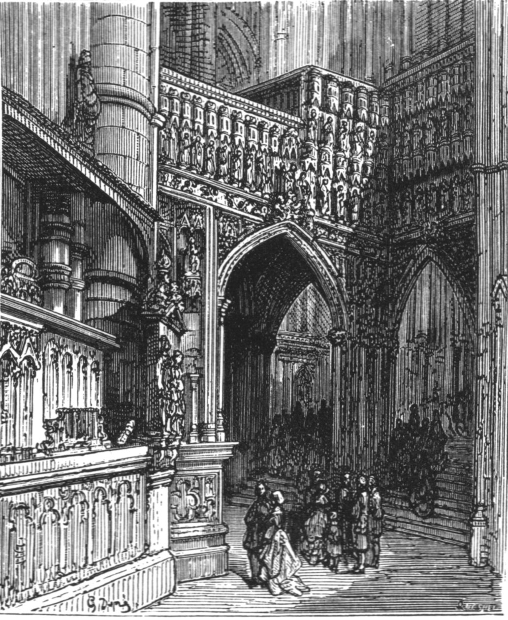 "In the Abbey - Westminster", 1872. tekijältä Gustave Dore