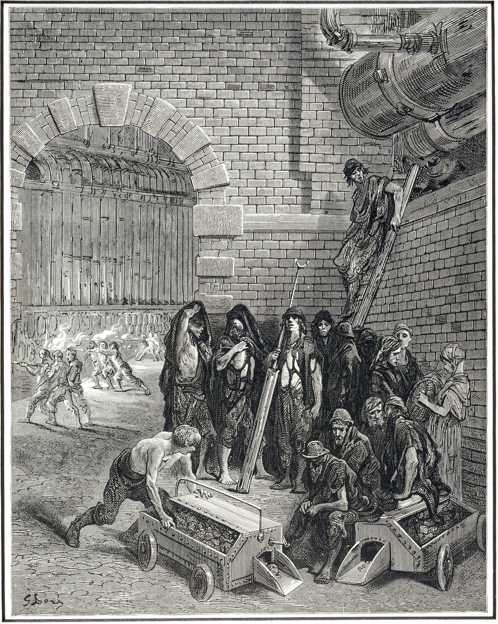 Lambethin kaasutehdas, 1872 tekijältä Gustave Dore
