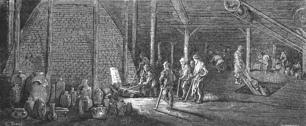 "Lambeth Potteries", 1872. tekijältä Gustave Dore