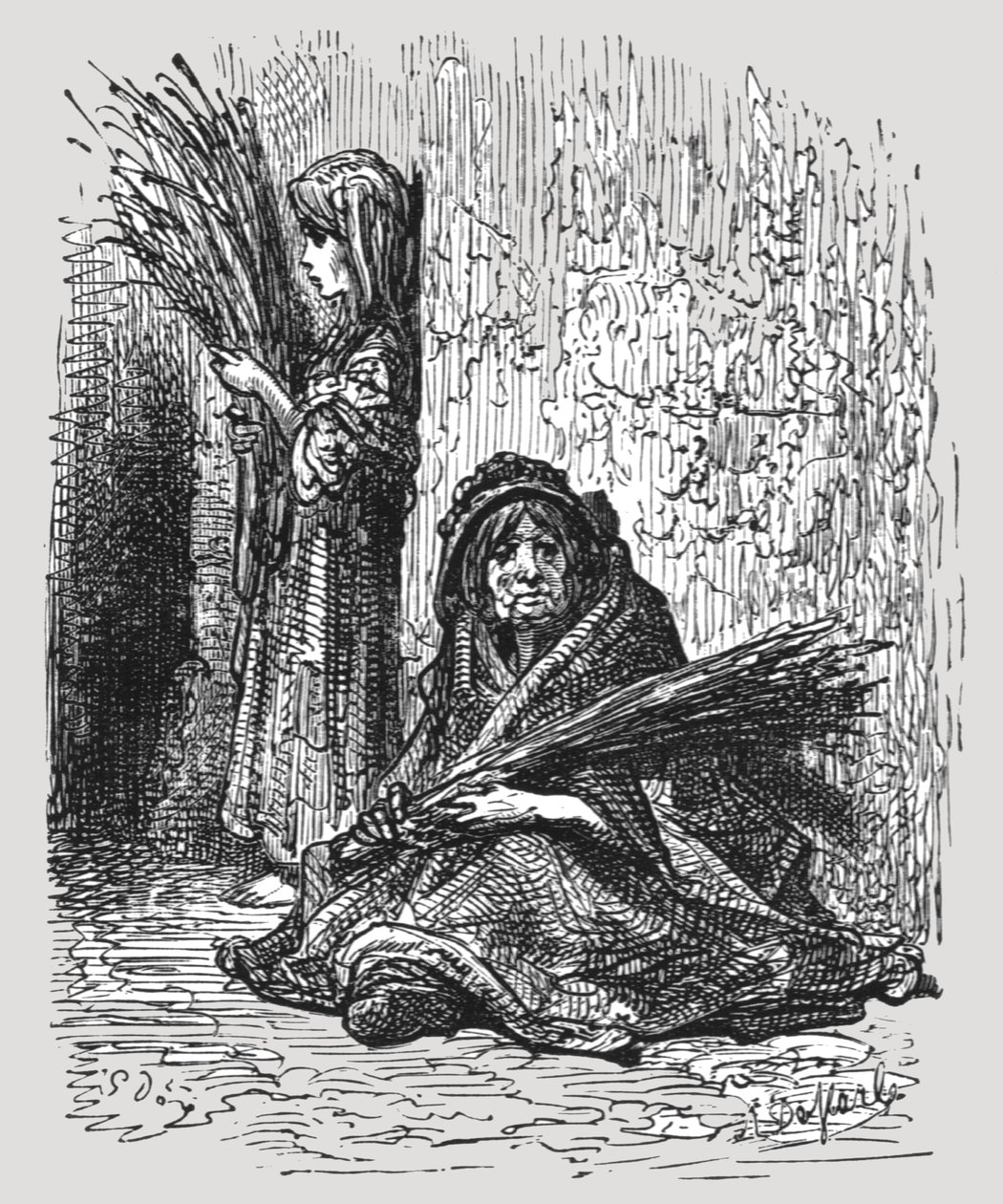 "Lavender Girl", 1872. tekijältä Gustave Dore