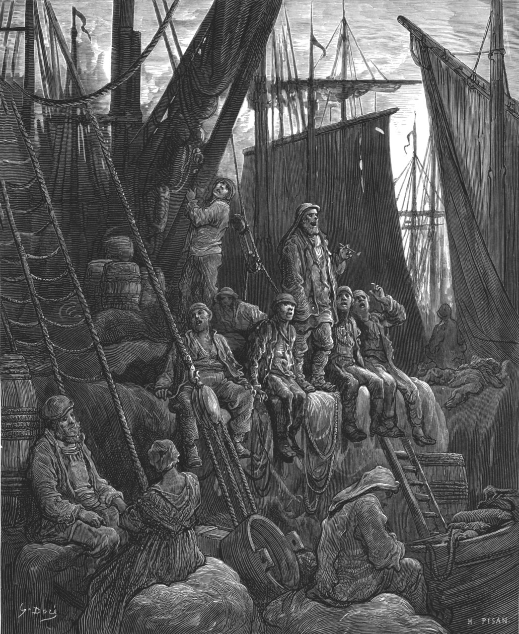 "Off Billingsgate", 1872. tekijältä Gustave Dore