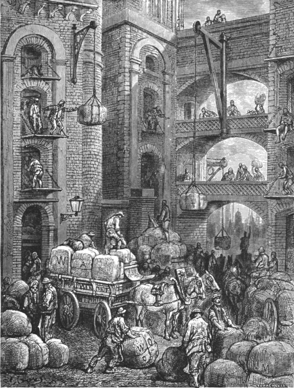 "Pickle Herring Street", 1872. tekijältä Gustave Dore