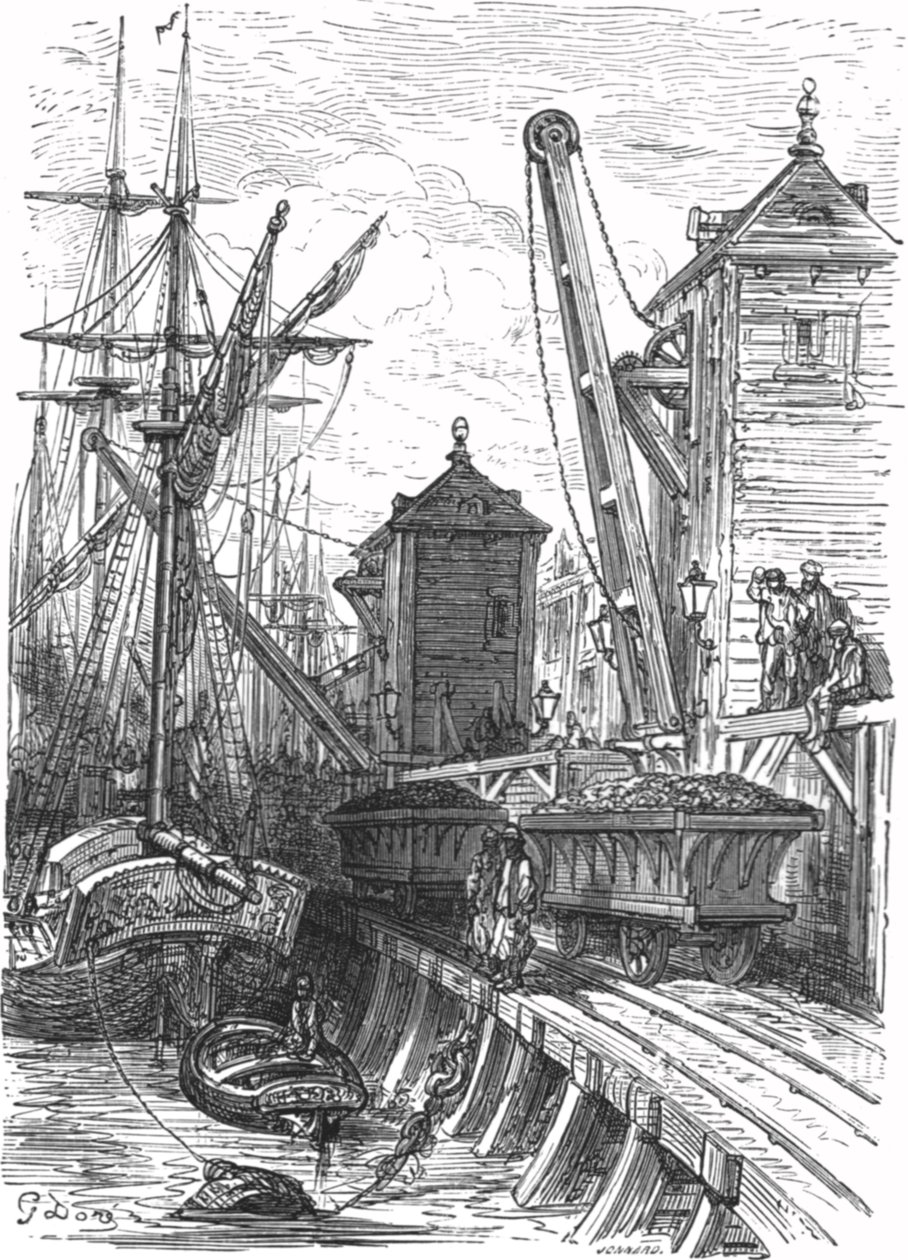 Poplar Dock, 1872. tekijältä Gustave Dore