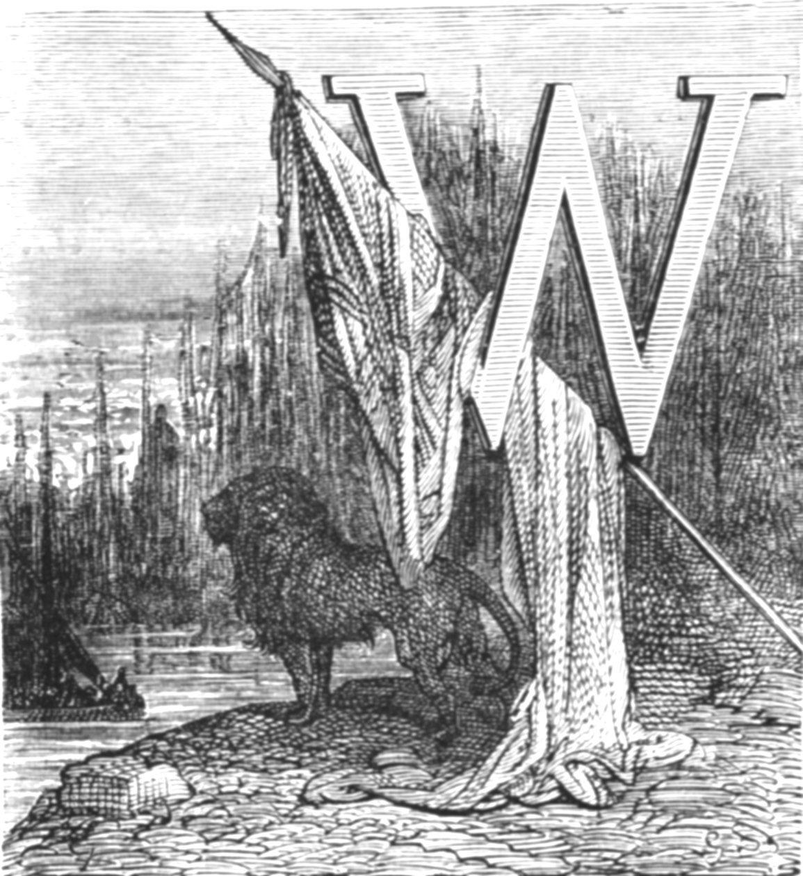 Brittiläinen leijona, 1872. tekijältä Gustave Dore