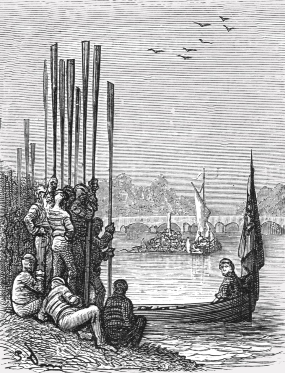 "The Crews", 1872. tekijältä Gustave Dore