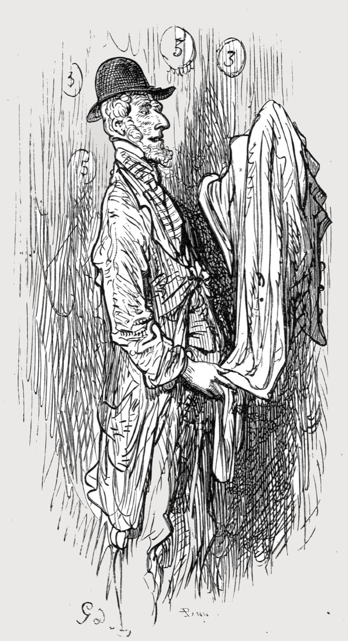 "Vanha vaatemies", 1872. tekijältä Gustave Dore