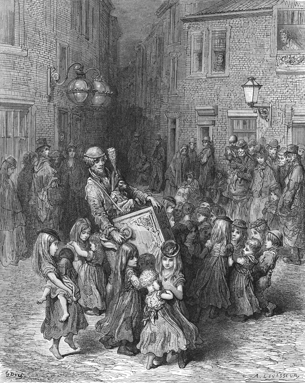 "Urut tuomioistuimessa", 1872. tekijältä Gustave Dore