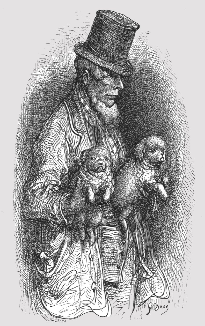 "The West End Dog Fancier", 1872. tekijältä Gustave Dore