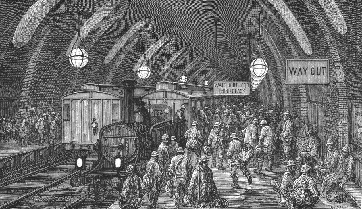 "Työmiesten juna", 1872. tekijältä Gustave Dore