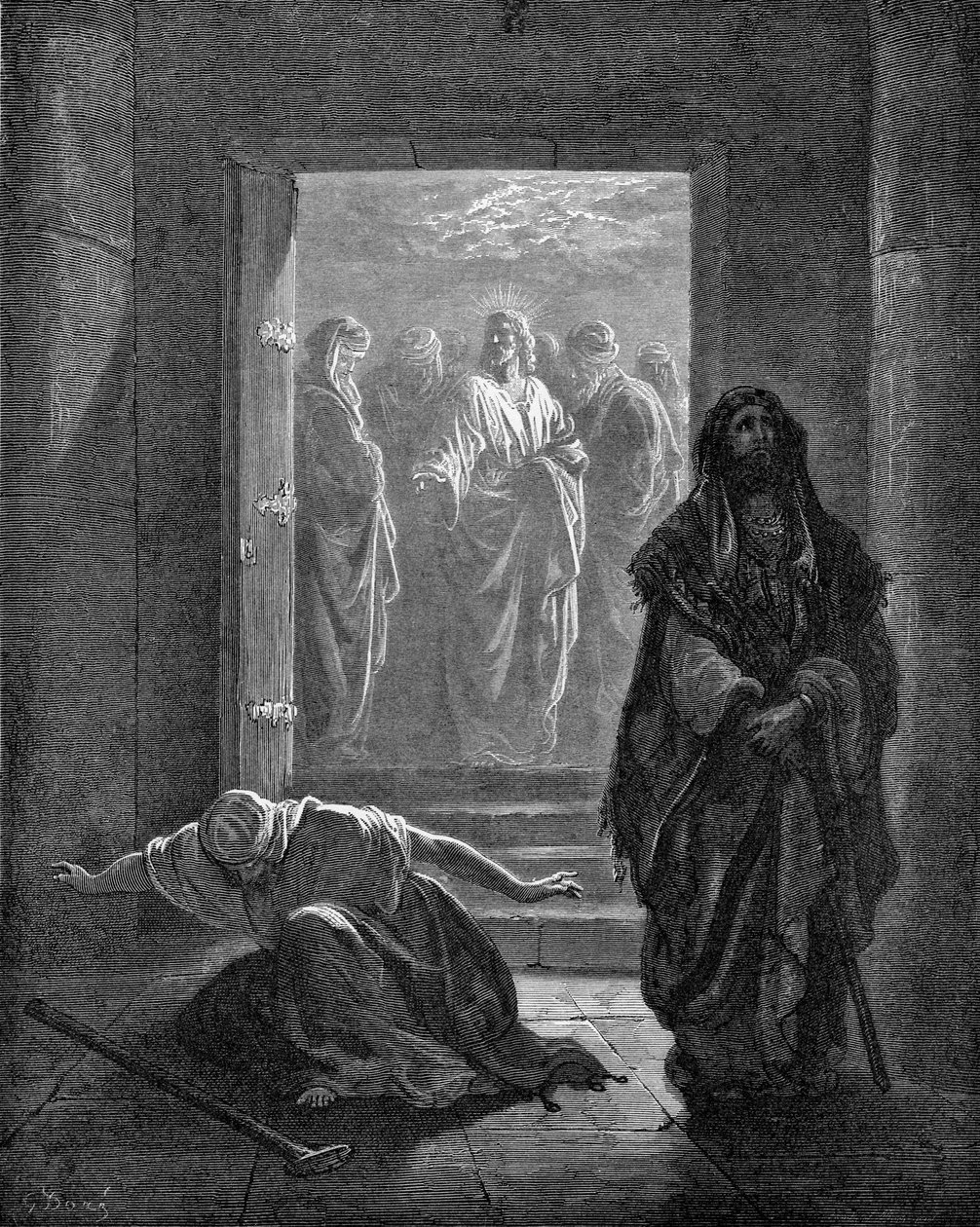 Fariseus ja publikaani tekijältä Gustave Dore