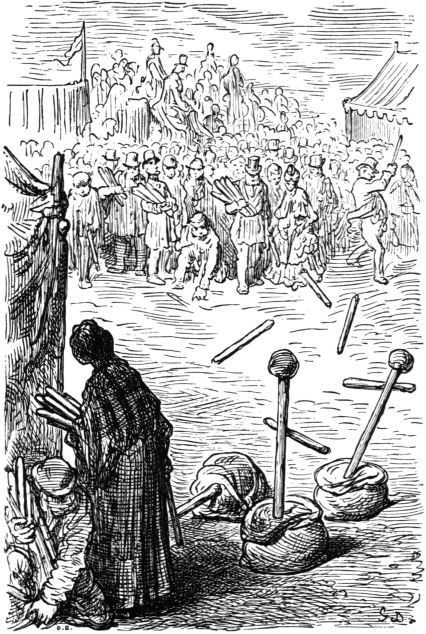 "Three Sticks a Penny", 1872. tekijältä Gustave Dore