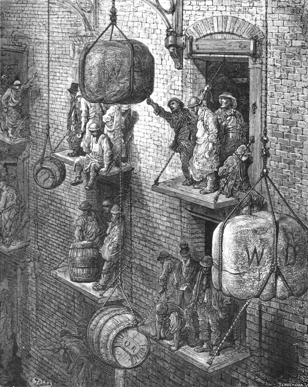 "Varastointi kaupungissa", 1872. tekijältä Gustave Dore