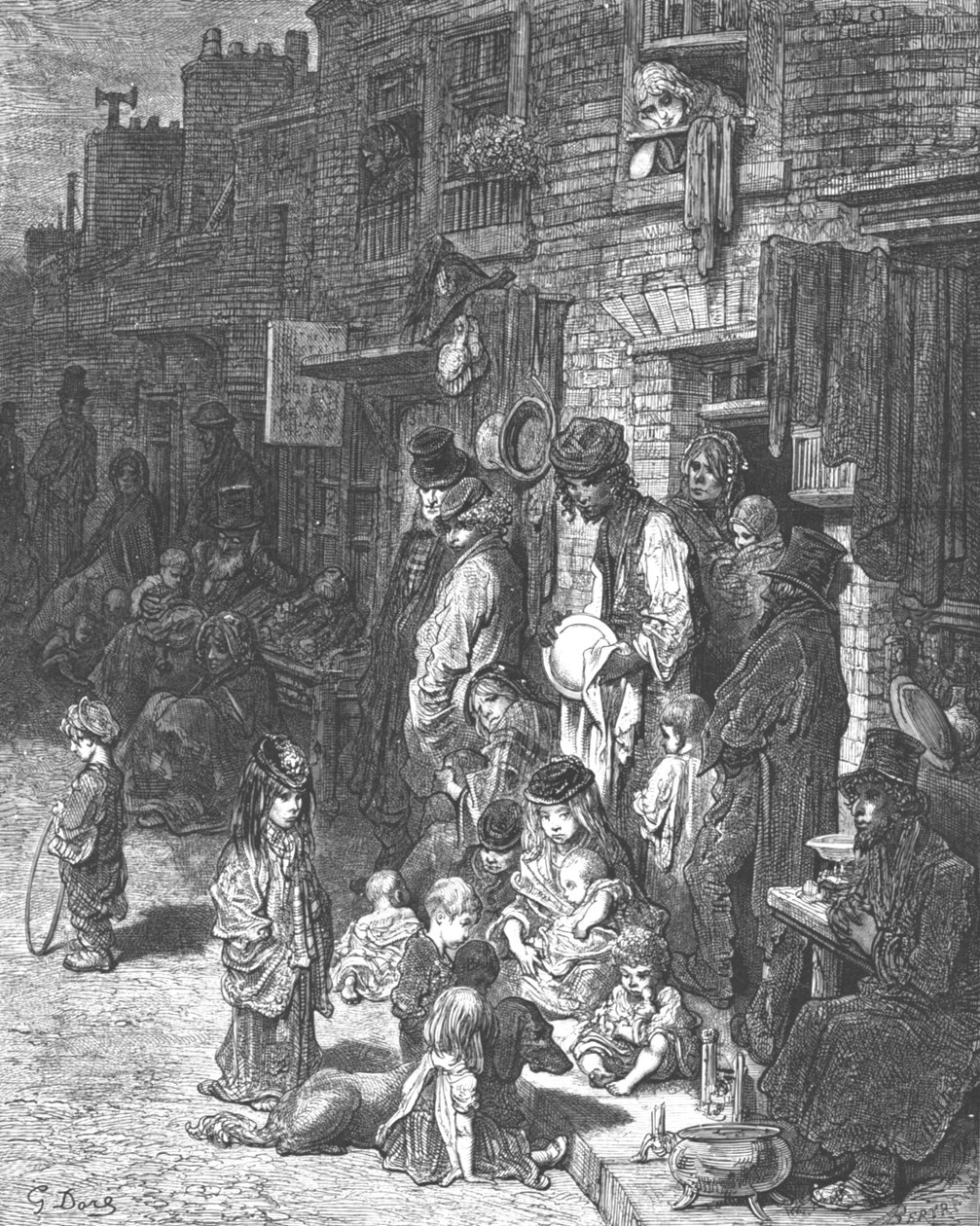 Wentworth Street, Whitechapel, 1872. tekijältä Gustave Dore