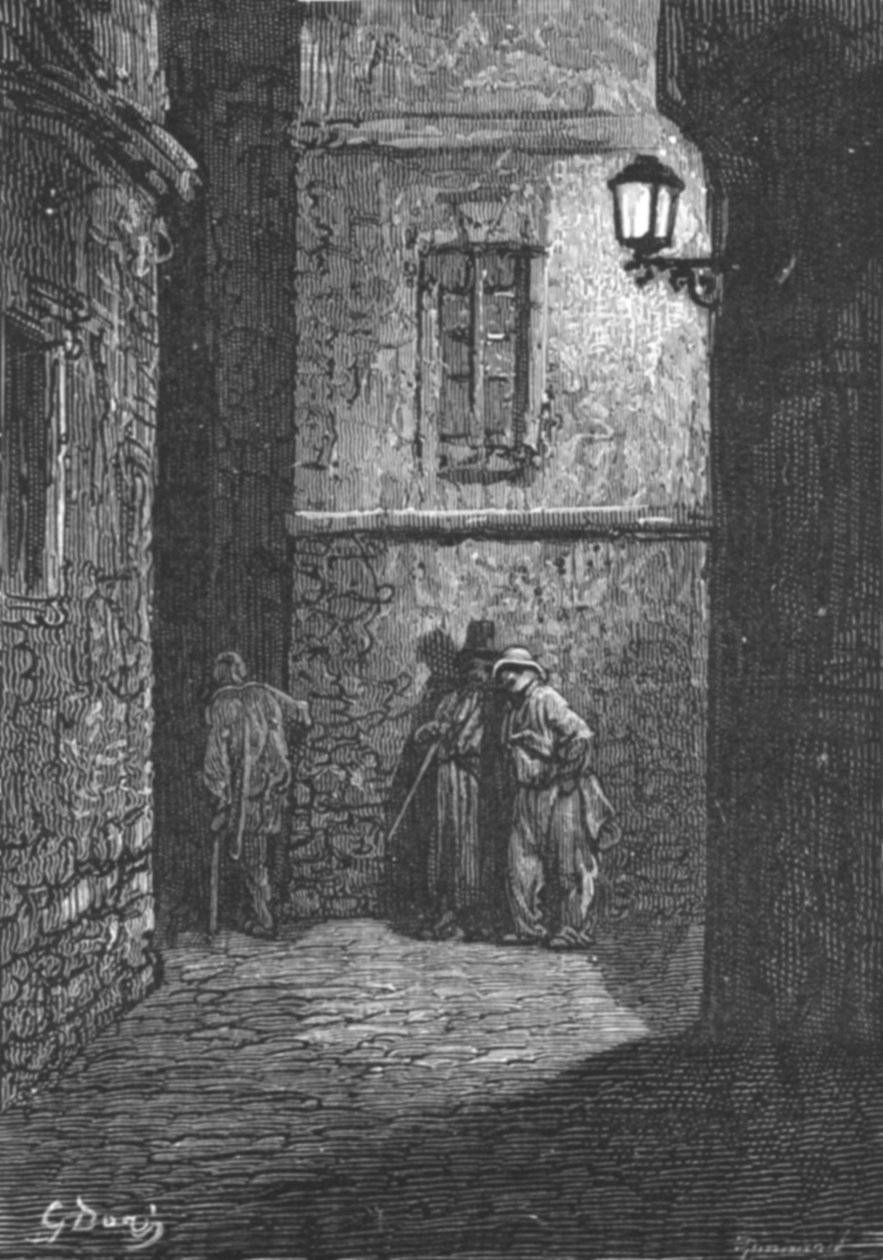 "Whitechapel - A Shady Place", 1872. tekijältä Gustave Dore
