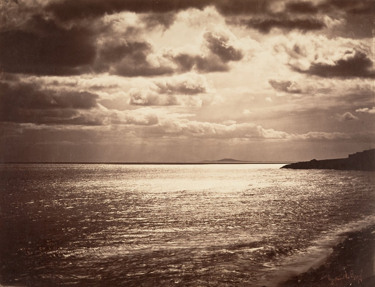 Välimeri - Sète, 1857. tekijältä Gustave Le Gray