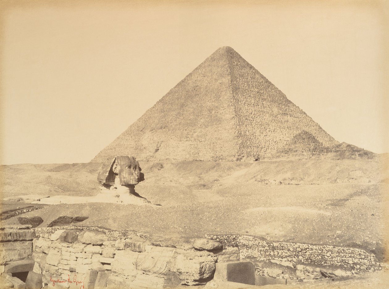 Gizan pyramidit, 1865-69. tekijältä Gustave Le Gray