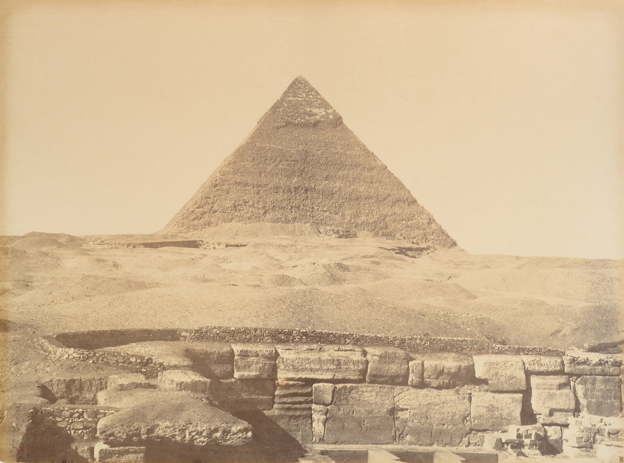 Gizan pyramidit, 1865-69. tekijältä Gustave Le Gray