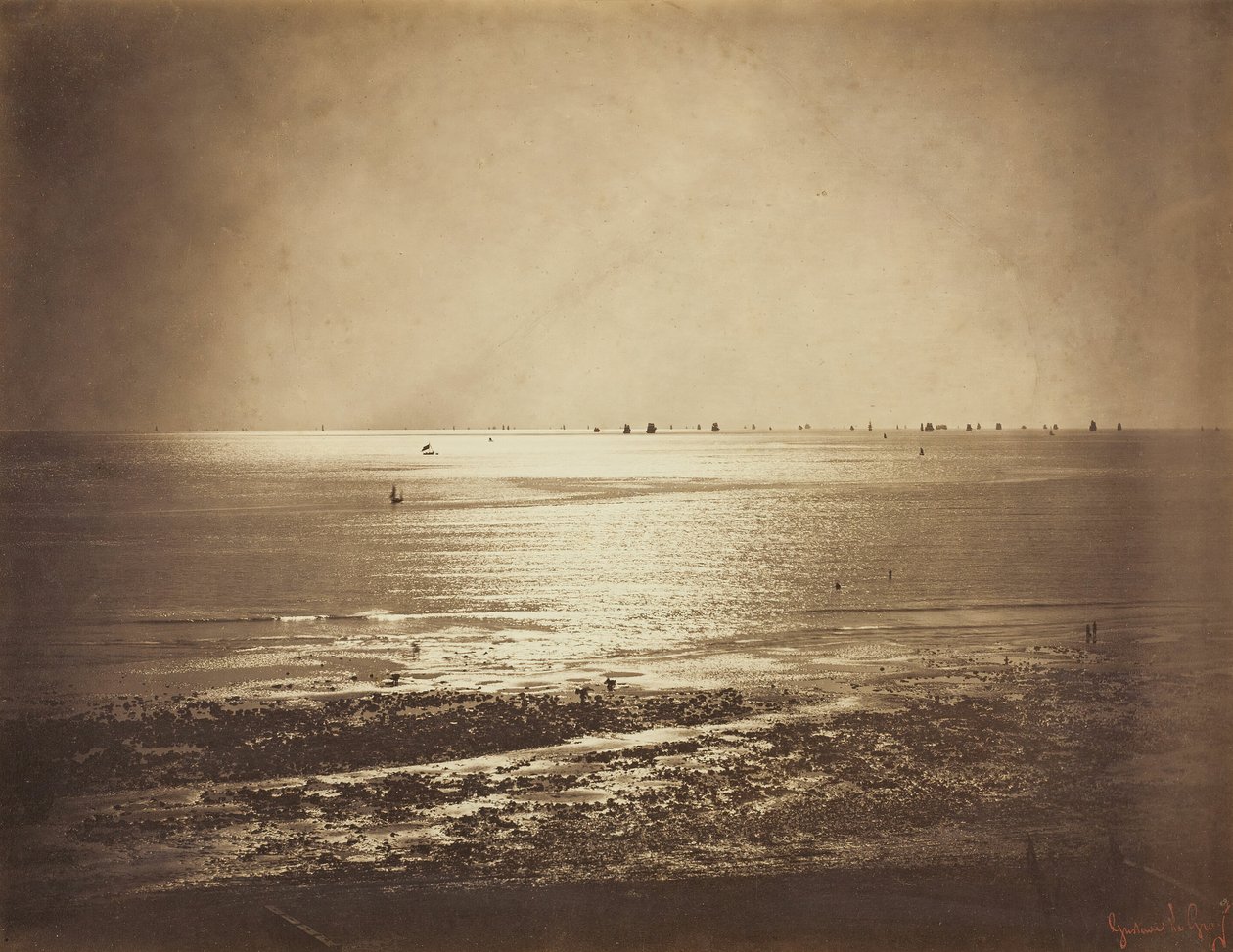 Merimaisema, Normandia, 185657. tekijältä Gustave Le Gray