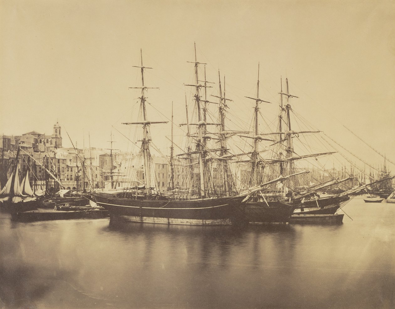 Laivat satamassa, Sète tekijältä Gustave Le Gray