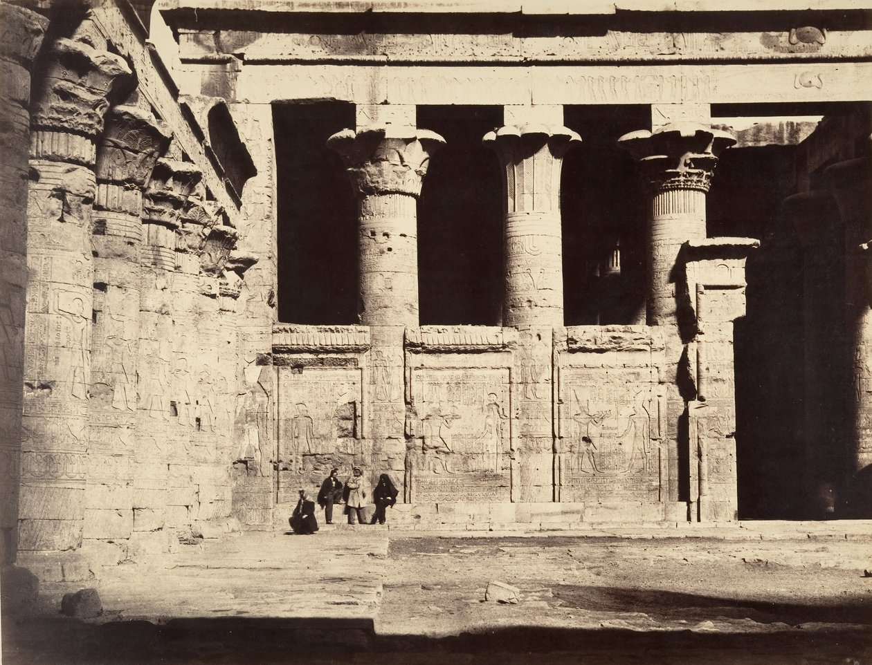 Edfun temppeli, 1867. tekijältä Gustave Le Gray