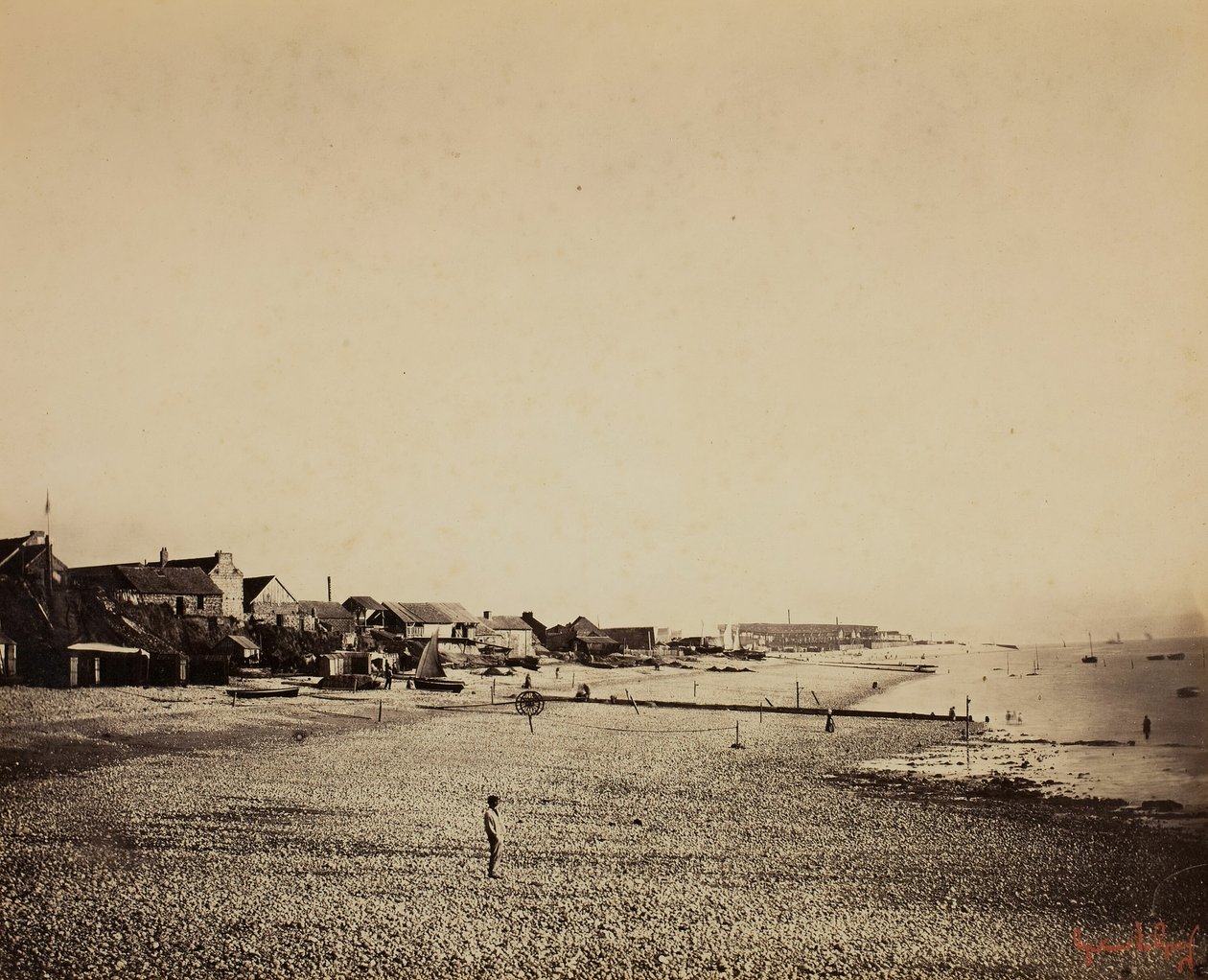 Ranta Sainte-Adressessa, 185657. tekijältä Gustave Le Gray