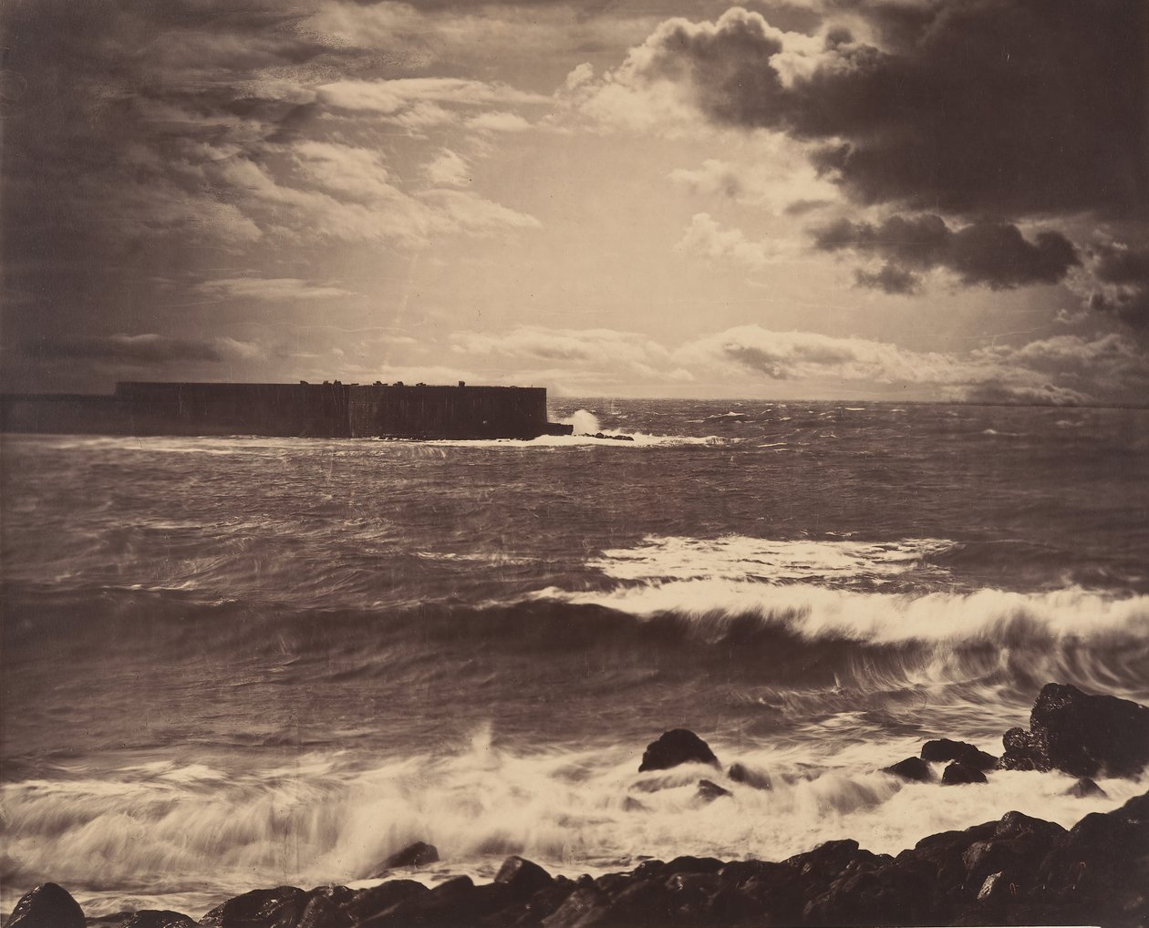 [Suuri aalto, Sète], 1857. tekijältä Gustave Le Gray