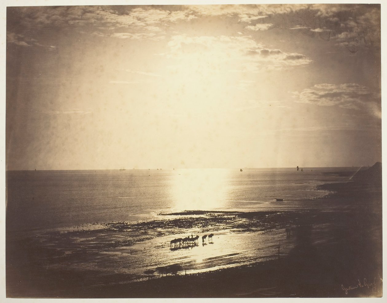Haloed Sun, 1856. tekijältä Gustave Le Gray